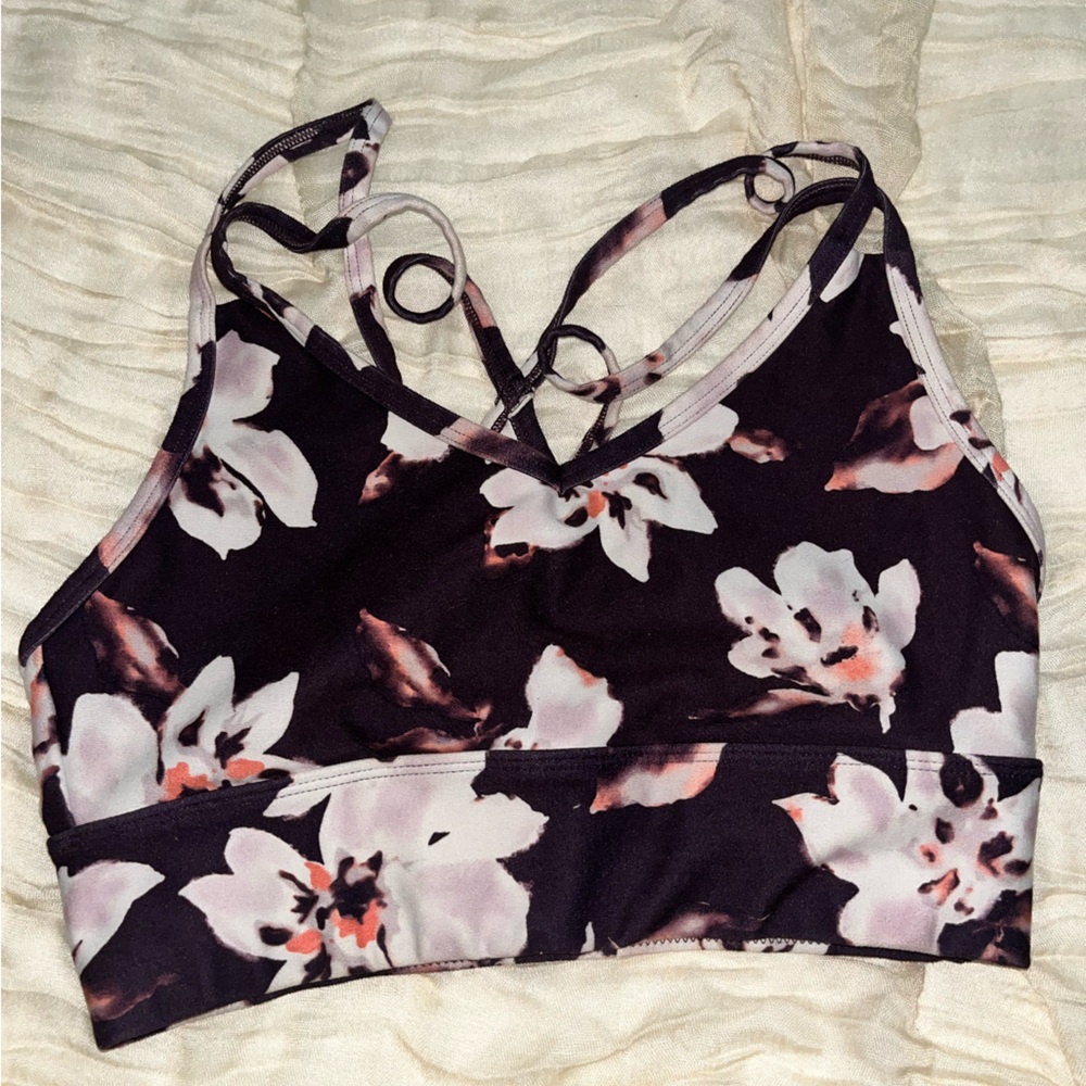 Flower sports bra !